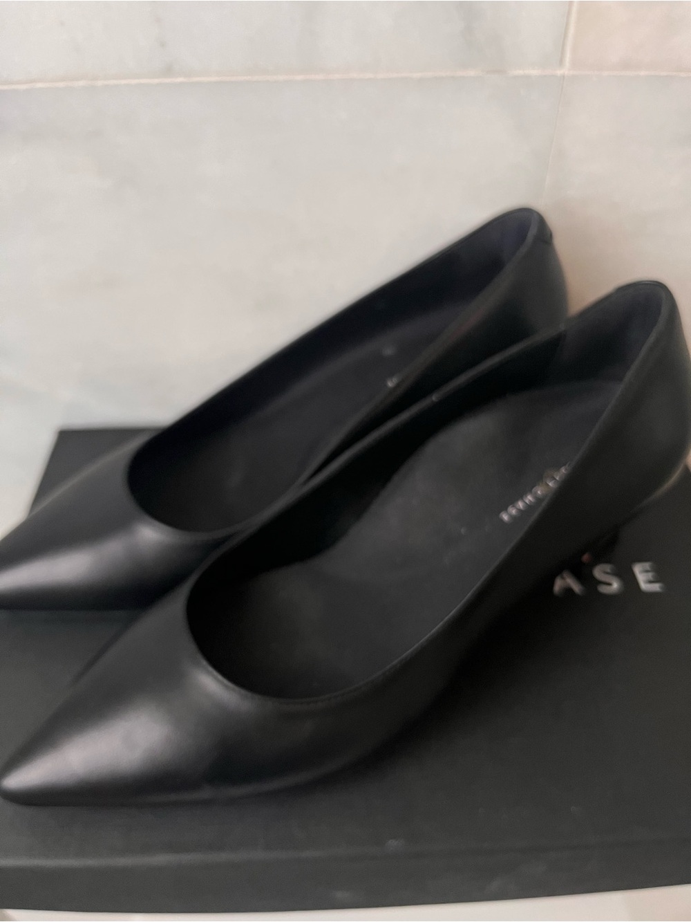 Elegant Women's Black Pointed-Toe Heels